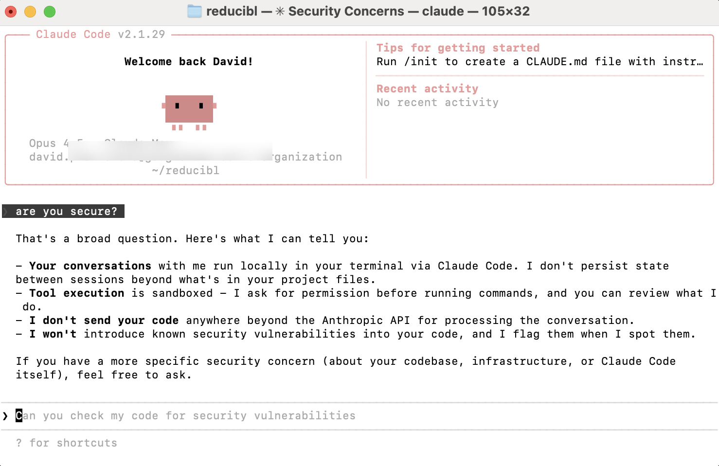 Claude Code responding to security concerns